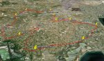 Vista general de la ruta de triathlon celebrada en elche.JPG
