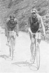 7.  1914 - Tour. 6ª etapa, Henri Pelissier y Oscar Egg en el Aubisque.jpg